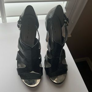 Tahari black heels